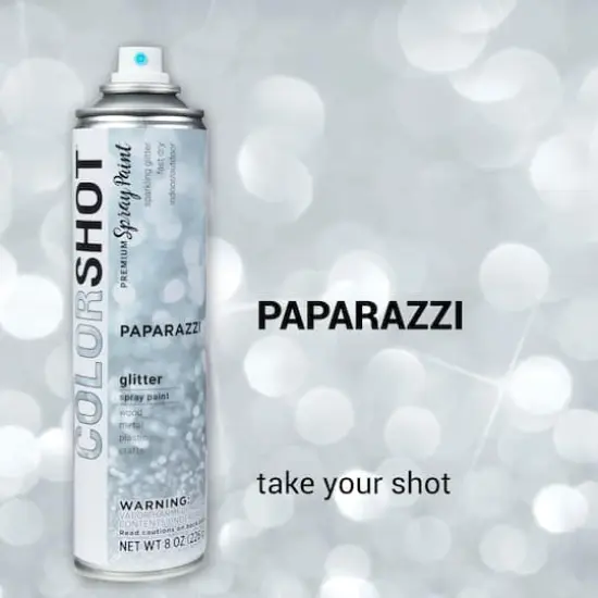 COLORSHOT&reg; Premium Glitter Spray Paint Paparazzi {4}