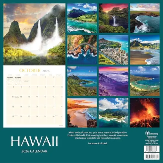 2026 Hawaii Wall Calendar {6}