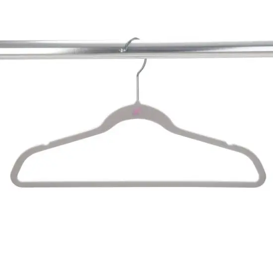 Simplify Kids Velvet Hangers, 25ct. White {8}