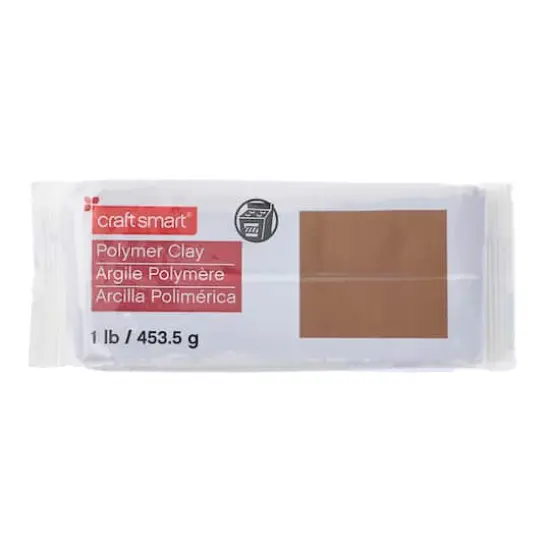 Craft Smart&reg; Polymer Clay, 1 lb. Brown {5}
