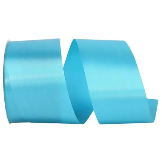 JAM Paper 2.5" x 50yd. Single Face Satin Allure Ribbon Turquoise {1}