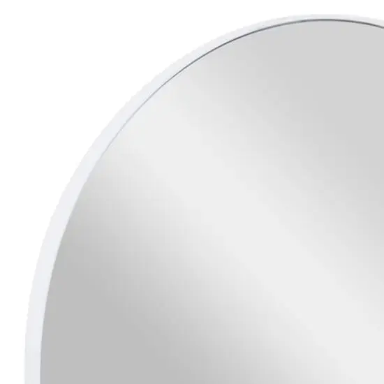 White Contemporary Wall Mirror, 24" x 1" x 24" {4}