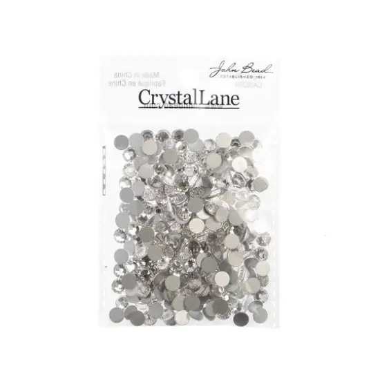 John Bead Crystal Lane SS30 Glass Round Flatback Rhinestones, 288ct. Crystal Clear {4}