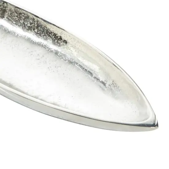 CosmoLiving by Cosmopolitan Aluminum Fish Tray Set Silver {5}