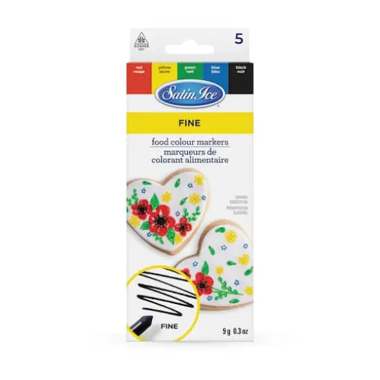 Satin Ice&reg; Fine Tip Food Color Markers Set {1}