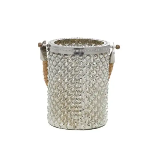 Clear Glass Coastal Candle Holder Lantern, 13" x 5" x 5" {4}