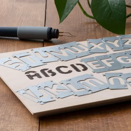 Walnut Hollow&reg; Creative Woodburner&reg; Alphabet Stencils, 26ct. {5}
