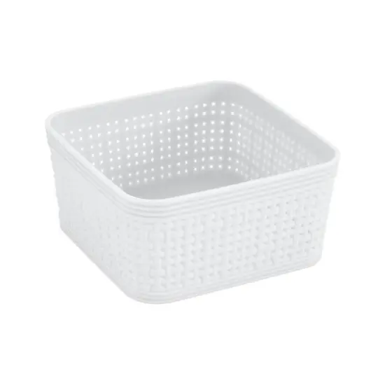 Simplify White Square Organizing Baskets, 6ct. {6}