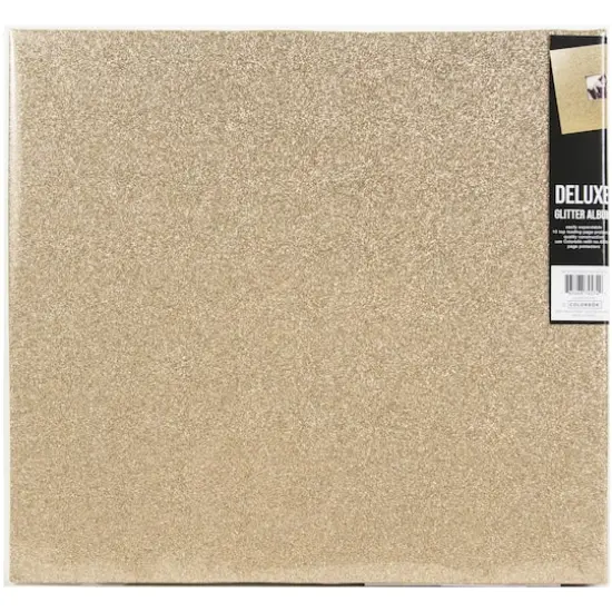 Colorbok&reg; Solid Glitter Gold Scrapbook Box Kit {3}