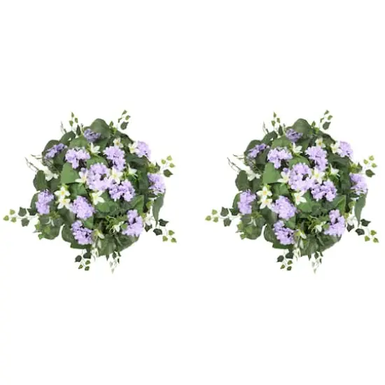Haute Decor 22" Purple Wild Hydrangea Urn Filler with Adjustable Height {4}