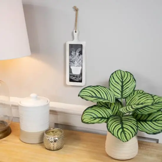 10.5" It's Spring Time Floral Cutting Board Wall Decoration {3}