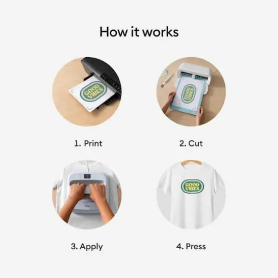 Cricut&reg; US Letter Printable Iron-On For Light Fabrics, 5ct. {5}