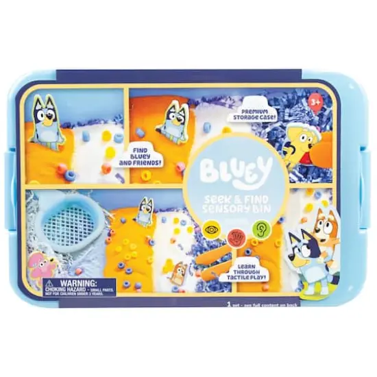 Bluey Seek & Find Sensory Bin {1}
