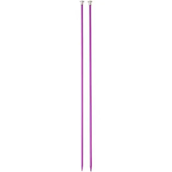 Boye 14" Single Point Aluminum Knitting Needles, Size 6 {3}