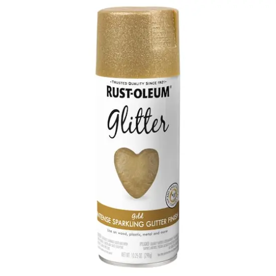 Rust-Oleum&reg; Glitter Spray Paint Gold {6}