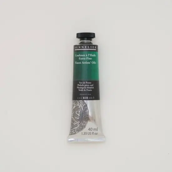 Sennelier Artists' Oil Color, 40mL 818 Phthalo Green Cool S3 {1}