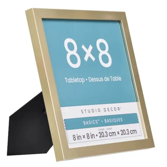 Basics&trade; Woodgrain Tabletop Linear Frame by Studio D&eacute;cor&reg; Gold {3}