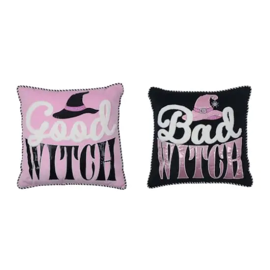 16" Good Witch Bad Witch Double-Sided Throw Pillow by Ashland&reg; {1}