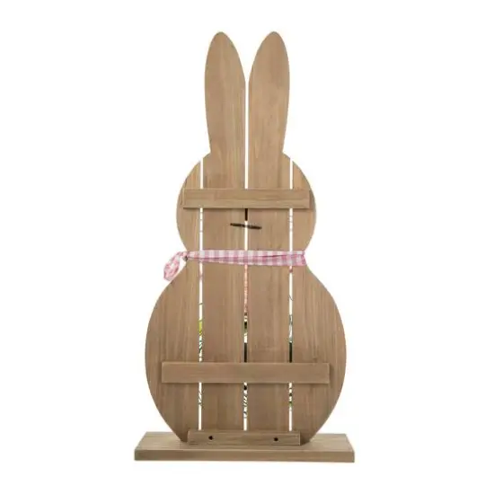 Glitzhome&reg; 30" Easter Wooden Bunny Porch D&eacute;cor {7}