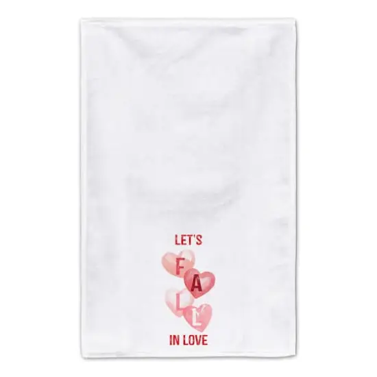 Let's Fall In Love Hand Towel Set {5}