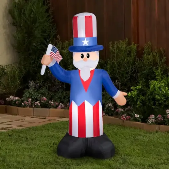 5ft. Airblown&reg; Inflatable Uncle Sam {3}