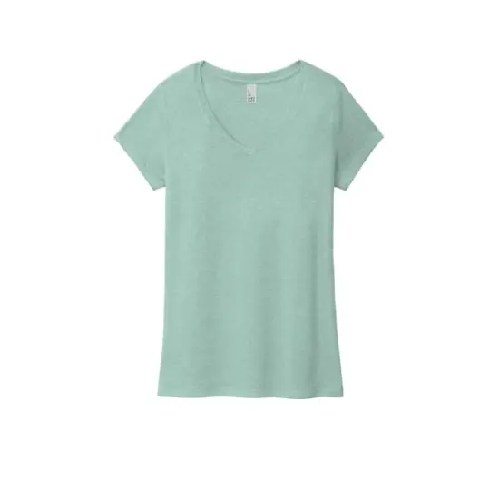 District&reg; Women's Perfect Tri&reg; V-Neck T-Shirt Heathered Dusty Sage {1}