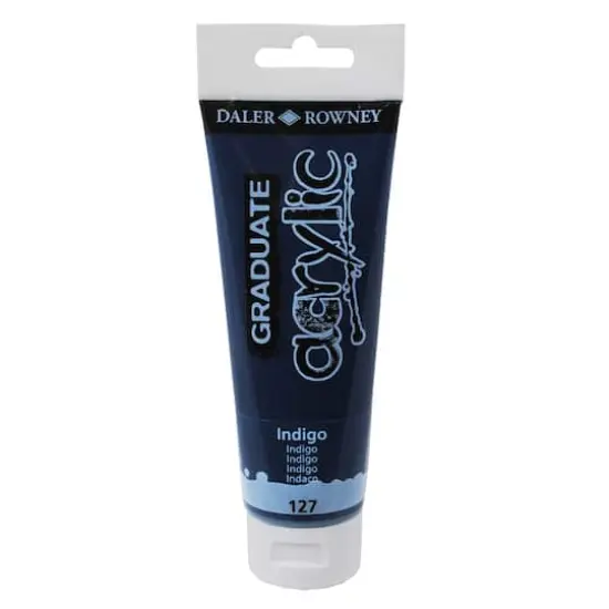 Daler-Rowney&reg; Graduate Acrylic Paint, 120mL 127 Indigo {1}