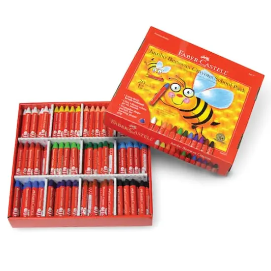 Faber-Castell&reg; 240-Piece Jumbo Beeswax Crayons School Pack {1}