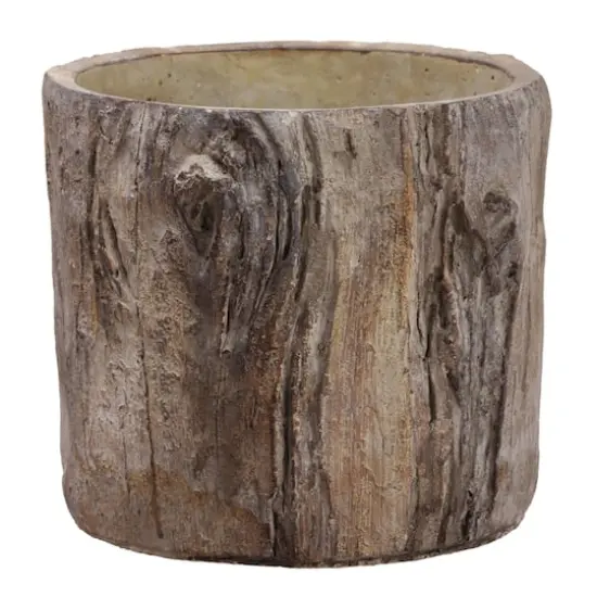 7" Hollow Cement Planter  {1}