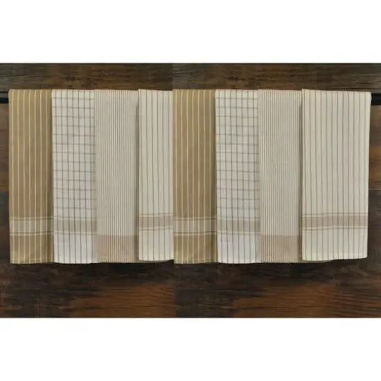 DII&reg; Basic Dishtowels Set, 8ct. Taupe {8}