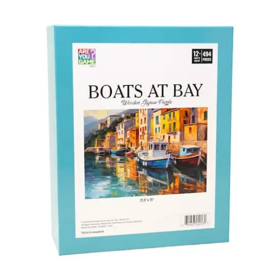 Wooden Jigsaw Puzzle - Boats at Bay: 494 Pcs {3}