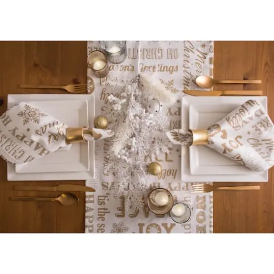 DII&reg; Gold Christmas Collage Napkins, 6ct. {8}