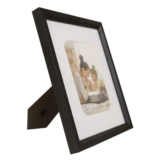 Expressions&trade; 5" x 7" White & Black Frame with Mat by Studio D&eacute;cor&reg; {3}