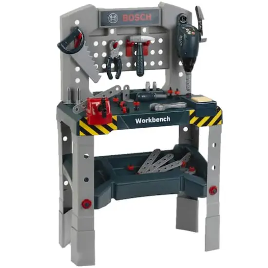 Theo Klein Bosch Adjustable Height Toy Workbench {1}