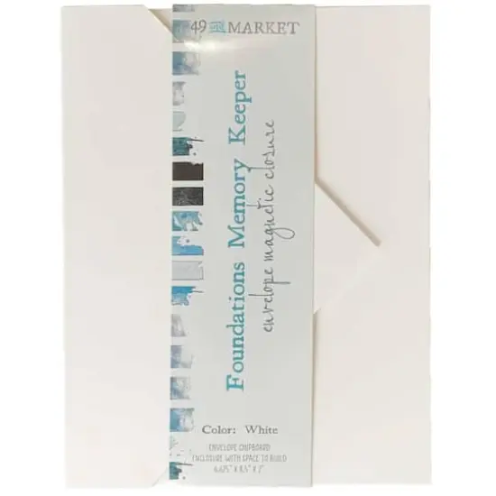 49 And Market Foundations White Memory Keeper Envelope {1}