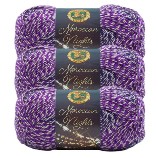 3 Pack Lion Brand&reg; Moroccan Nights Yarn Magic Carpet {2}