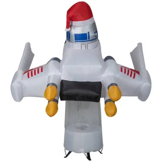 6ft. Airblown&reg; Inflatable Star Wars X-Wing with R2-D2 {3}