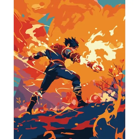 8" x 10" Hero Paint-by-Number Kit with Wood Display Hanger by Artist's Loft&reg; {1}