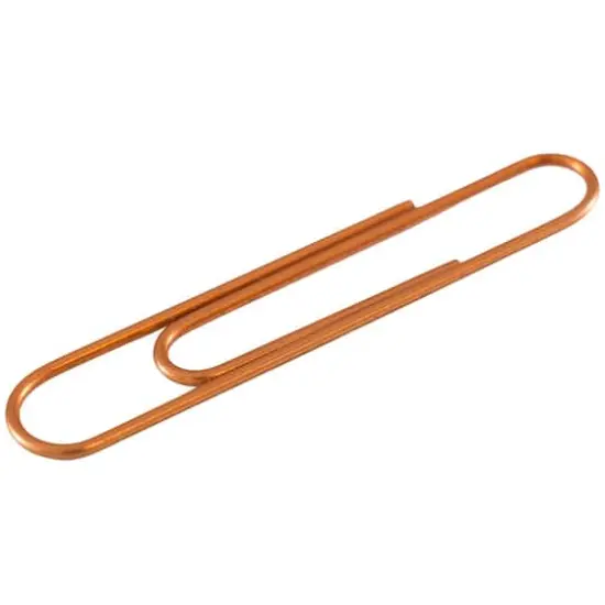 JAM Paper Jumbo Paper Clips Rose Gold {5}