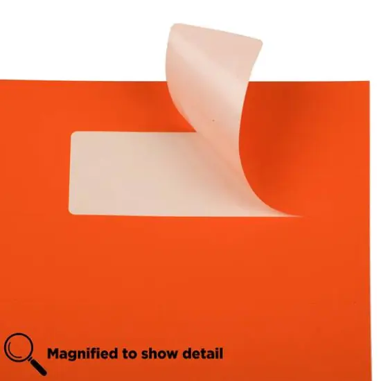 JAM Paper 1.3" x 4" Address Labels, 126ct. Neon Red {4}