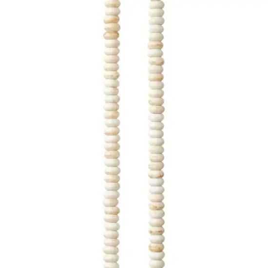 White Rondelle Reconstituted Turquoise Stone Beads, 4mm by Bead Landing&trade; {1}