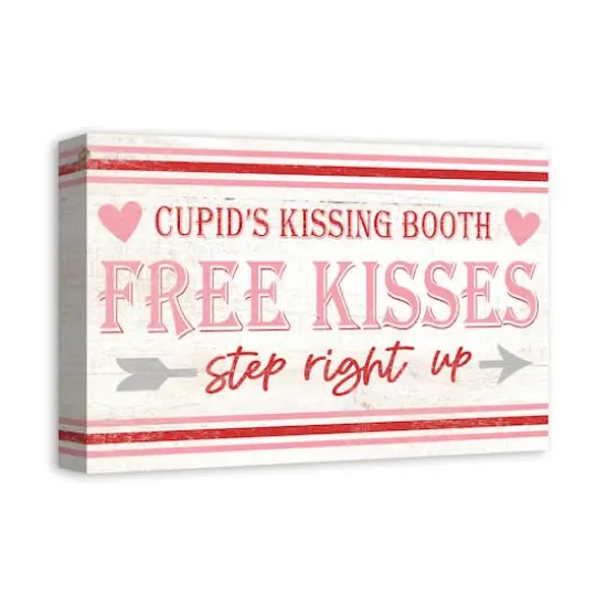 Cupid Kissing Booth Canvas Wall Art {3}