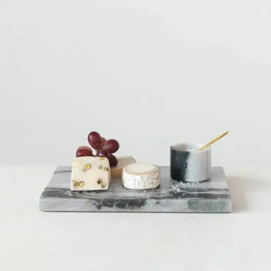 Hello Honey 12" x 8" Black Marble Cheese Board {4}