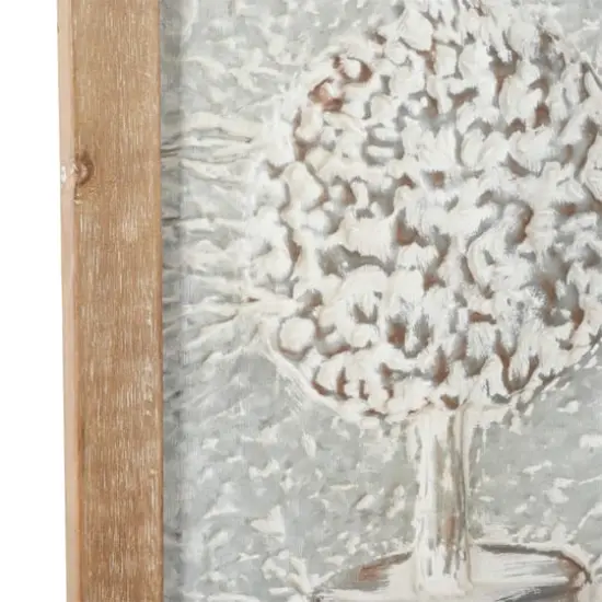 52" Brown Farmhouse Shutter Wall D&eacute;cor Set {4}