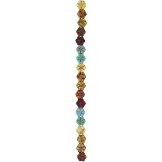 Autumn Czech Glass Flower Beads, 10.6mm by Bead Landing&trade; {1}