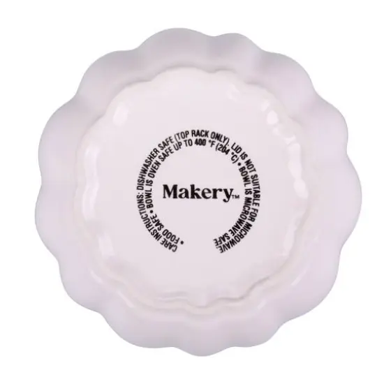 4.75" Cream Ceramic Pumpkin Cocotte by Makery&trade; {7}