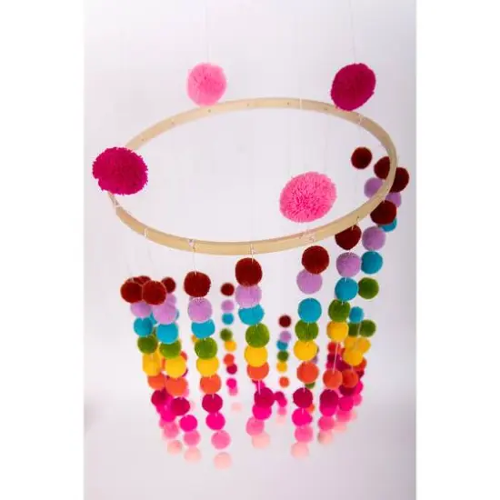 Kids Crafts Discover Like Maria Bead Stair Pom Pom Mobile Craft Kit {4}