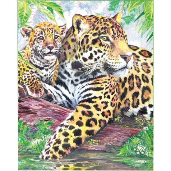 Royal & Langnickel&reg; Jaguars by the Pool Colour Pencil&trade; by Number Kit {3}
