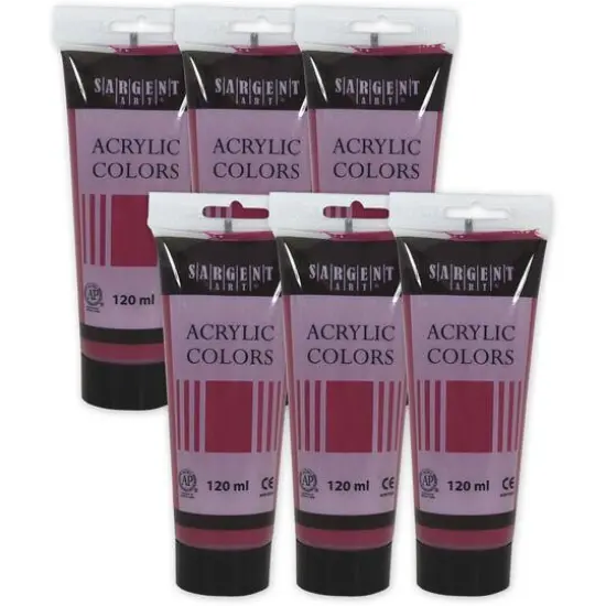 Sargent Art&reg; Acrylic Paint, 120 mL, 6ct. Alizarin Crimson {1}