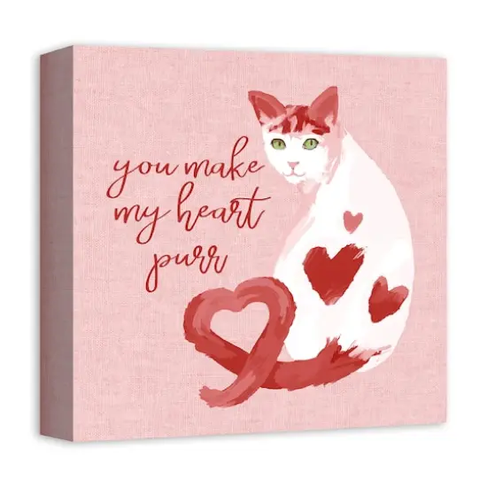 You Make My Heart Purr Canvas Wall Art {5}